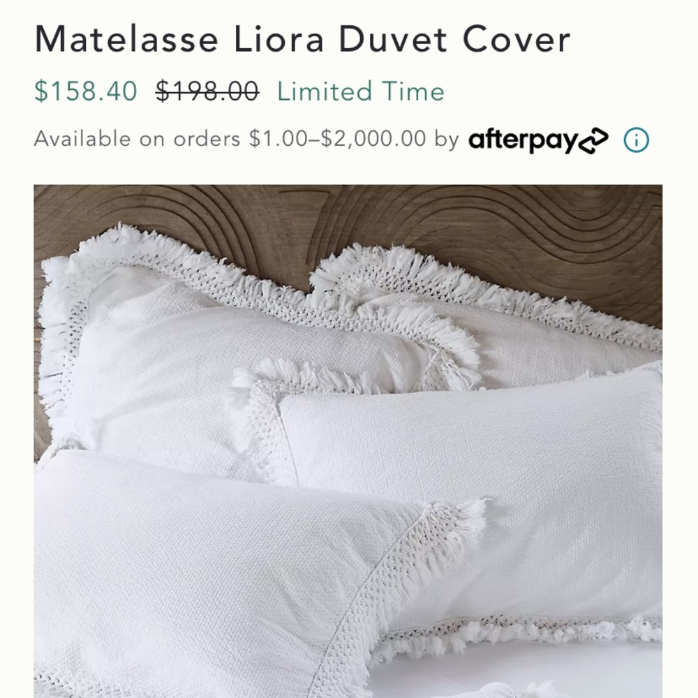 Anthropologie duvet, king size.